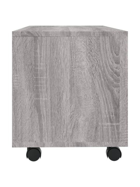 Tv skříňka na kolečkách šedá sonoma 90x35x35cm kompozitní dřevo