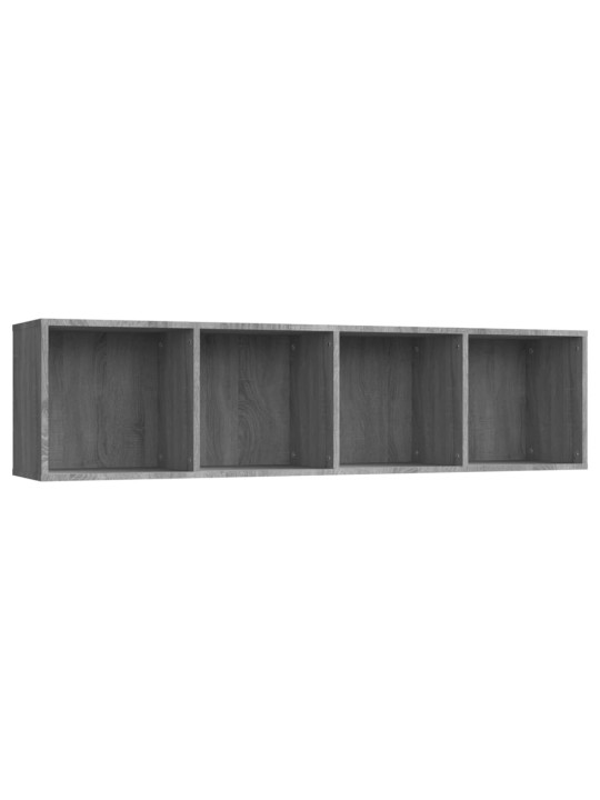 Knihovna / TV skříňka šedá sonoma 143x30x36 cm kompozitní dřevo