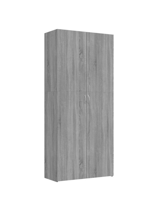 Botník šedý sonoma 80 x 35,5 x 180 cm kompozitní dřevo