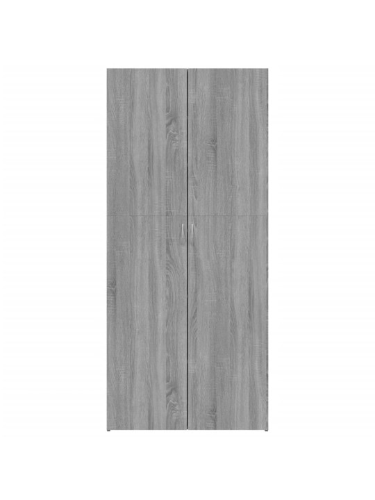Botník šedý sonoma 80 x 35,5 x 180 cm kompozitní dřevo