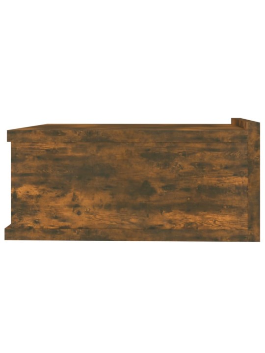 Plovoucí noční stolky 2 ks kouřový dub 40 x 30 x 15 cm kompozit