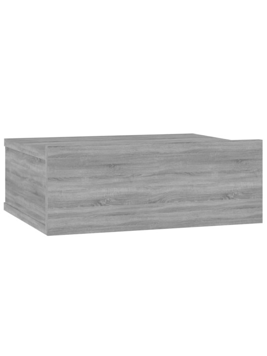 Plovoucí noční stolky 2 ks šedé sonoma 40 x 30 x 15 cm kompozit