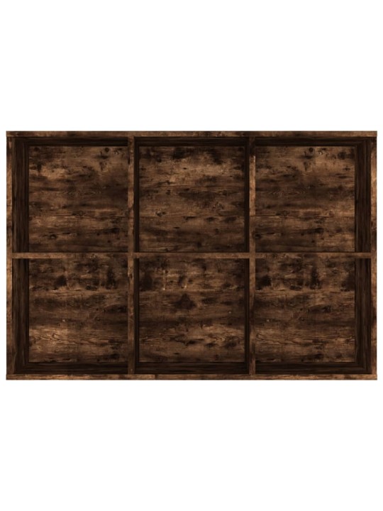 Knihovna/příborník kouřový dub 66 x 30 x 98 cm kompozitní dřevo