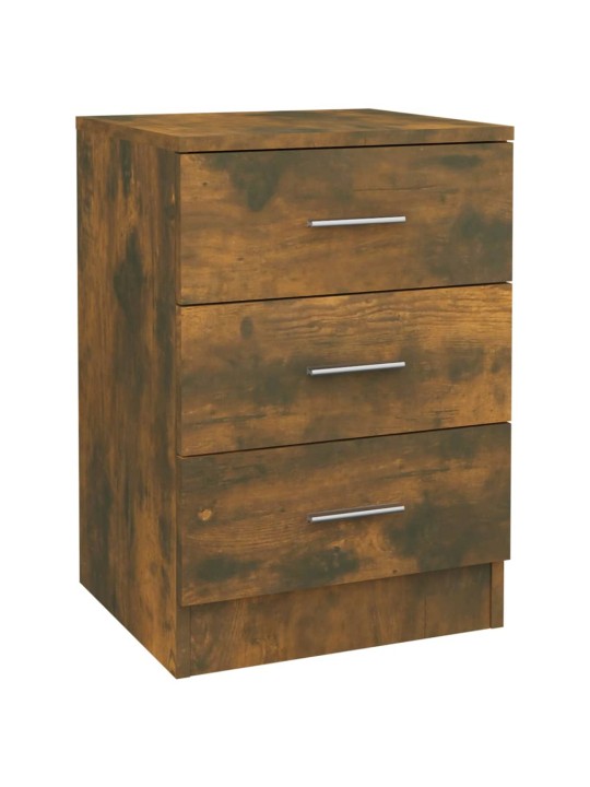 Noční stolky 2 ks kouřový dub 38 x 35 x 56 cm kompozitní dřevo