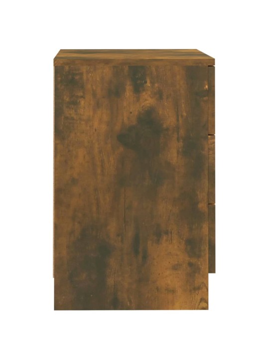 Noční stolky 2 ks kouřový dub 38 x 35 x 56 cm kompozitní dřevo