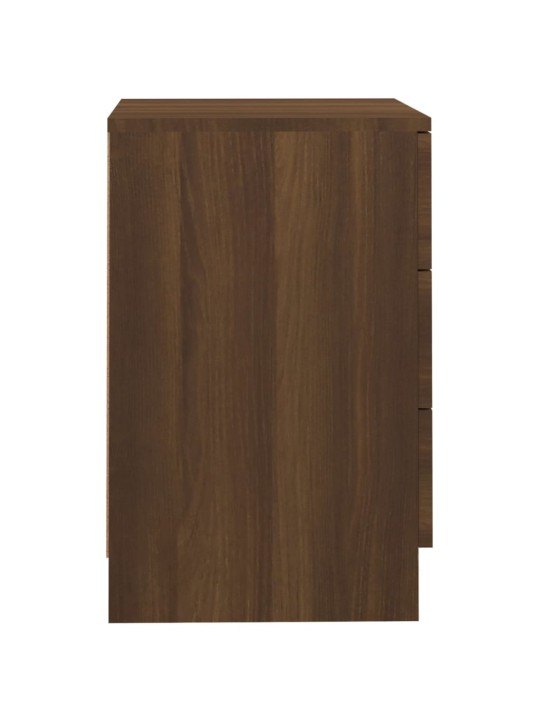 Noční stolky 2 ks hnědý dub 38 x 35 x 56 cm kompozitní dřevo