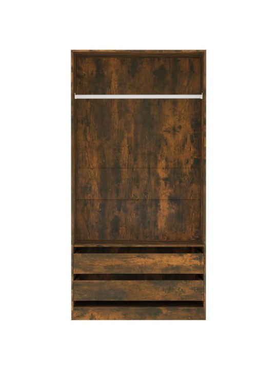 Šatní skříň kouřový dub 100 x 50 x 200 cm kompozitní dřevo