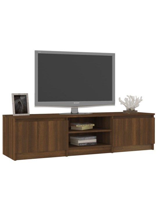TV skříňka hnědý dub 140 x 40 x 35,5 cm kompozitní dřevo