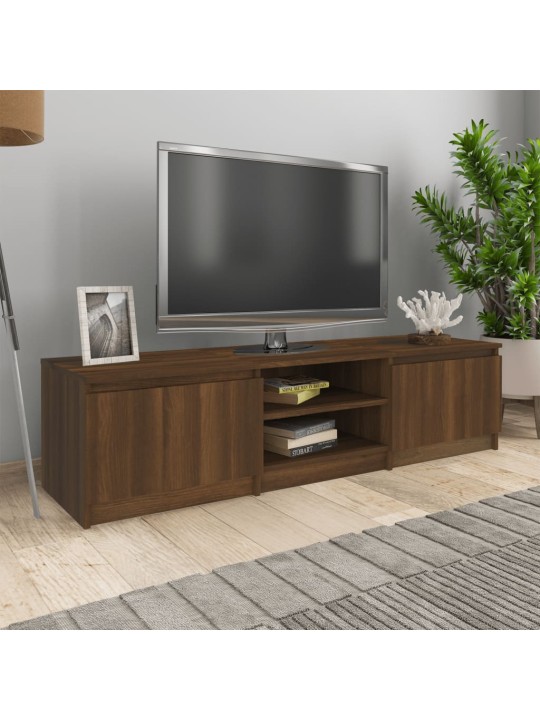 TV skříňka hnědý dub 140 x 40 x 35,5 cm kompozitní dřevo