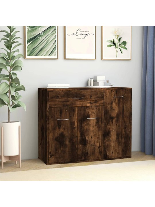 Příborník kouřový dub 88 x 30 x 70 cm kompozitní dřevo