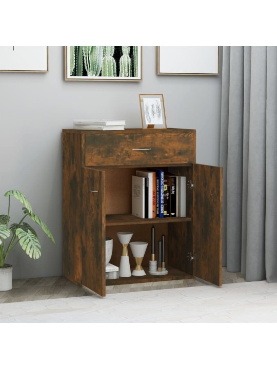 Příborník kouřový dub 60 x 30 x 75 cm kompozitní dřevo