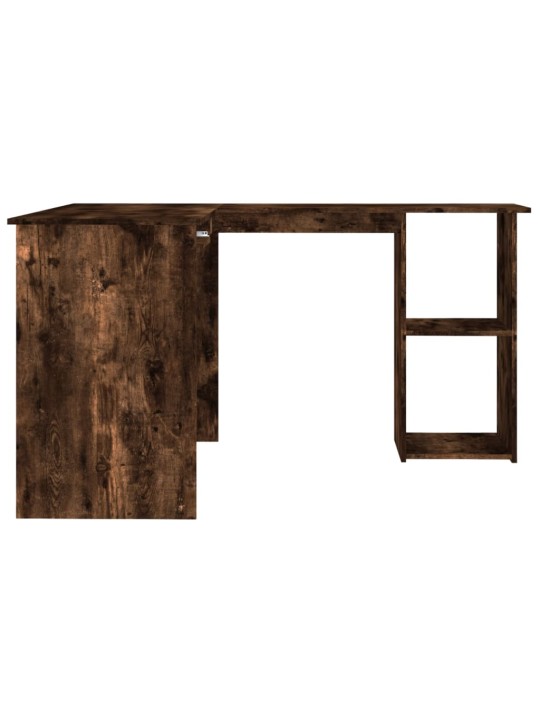 Rohový psací stůl kouřový dub 120x140x75 cm kompozitní dřevo