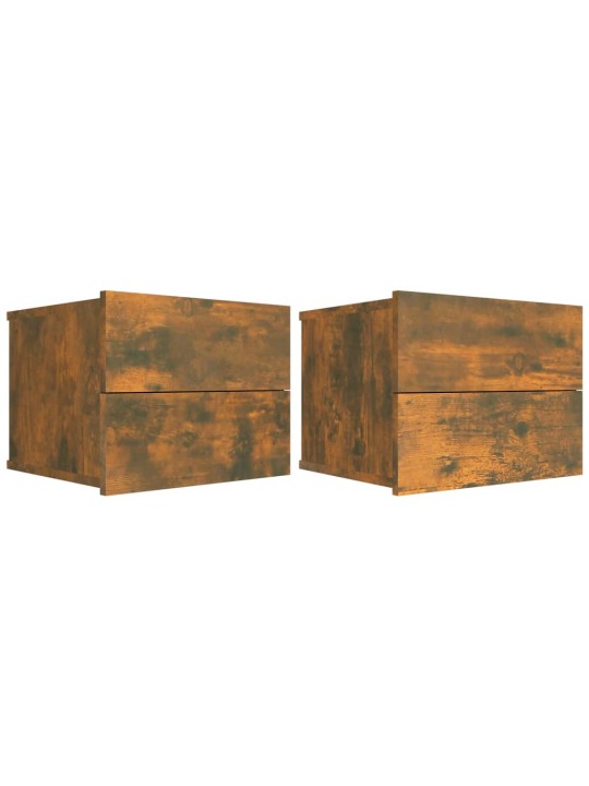 Noční stolky 2 ks kouřový dub 40 x 30 x 30 cm kompozitní dřevo