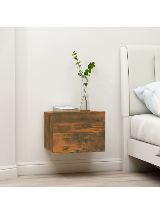 Noční stolky 2 ks kouřový dub 40 x 30 x 30 cm kompozitní dřevo