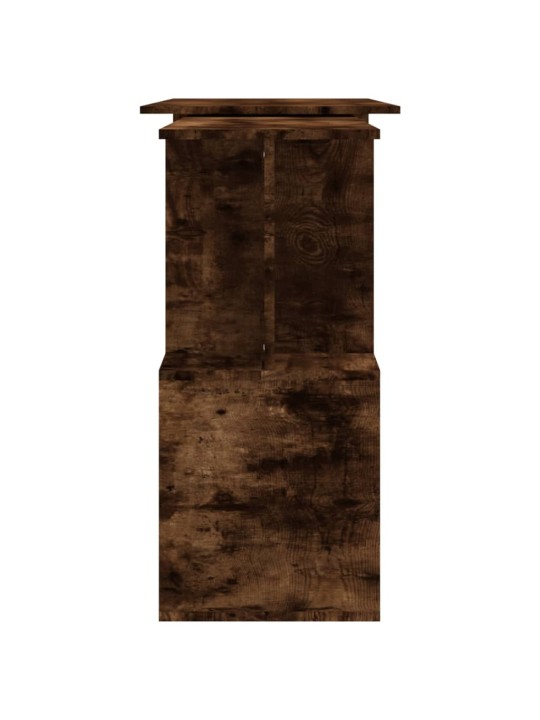 Rohový psací stůl kouřový dub 200 x 50 x 76 cm kompozitní dřevo