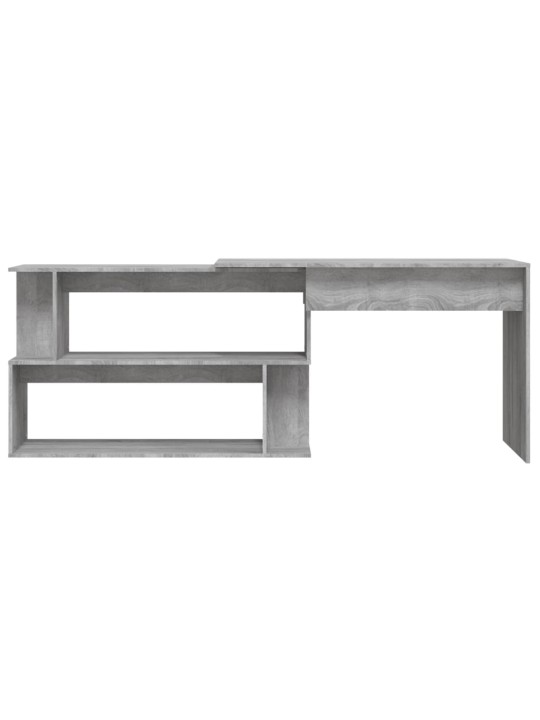Rohový psací stůl šedý sonoma 200 x 50 x 76 cm kompozitní dřevo