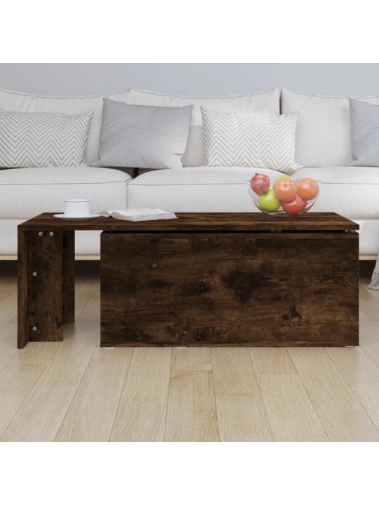 Konferenční stolek kouřový dub 150x50x35 cm kompozitní dřevo