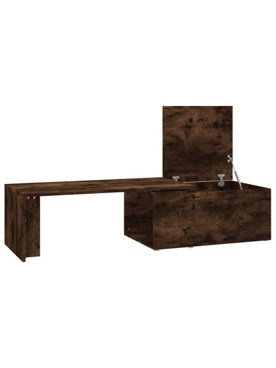 Konferenční stolek kouřový dub 150x50x35 cm kompozitní dřevo