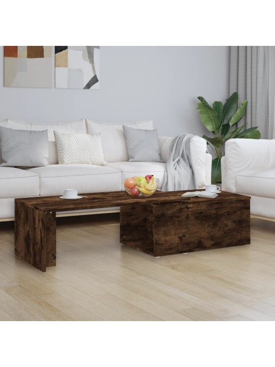 Konferenční stolek kouřový dub 150x50x35 cm kompozitní dřevo