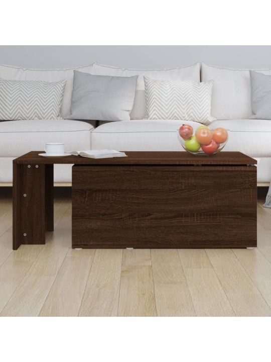 Konferenční stolek hnědý dub 150x50x35 cm kompozitní dřevo