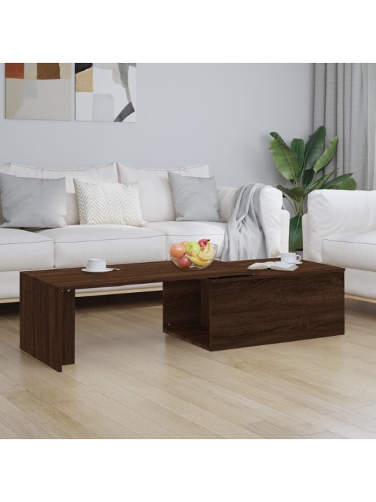 Konferenční stolek hnědý dub 150x50x35 cm kompozitní dřevo