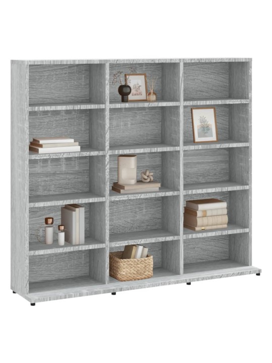 Skříňka na CD šedá sonoma 100 x 23 x 89,5 cm kompozitní dřevo