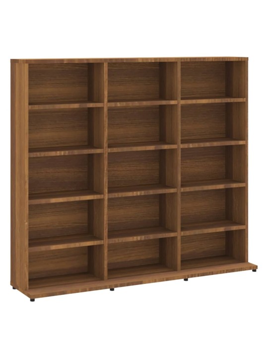 Skříňka na CD hnědý dub 100 x 23 x 89,5 cm kompozitní dřevo