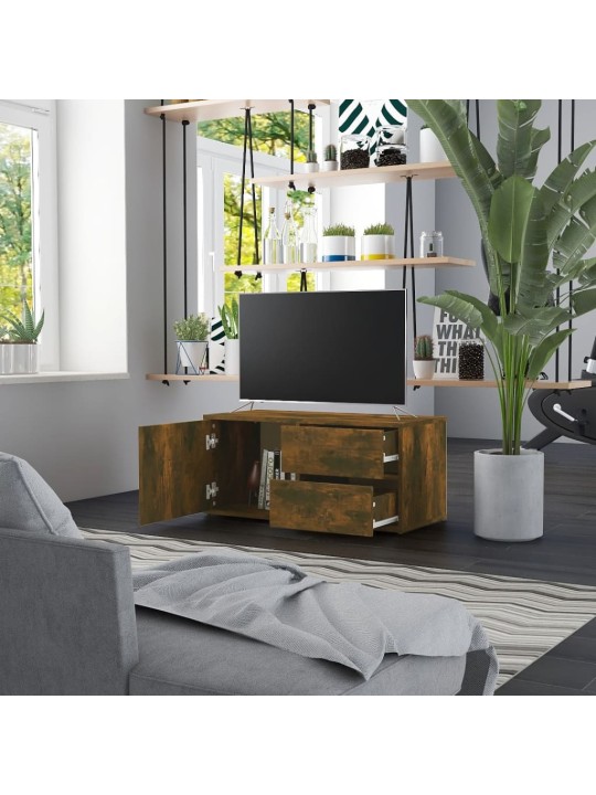 TV skříňka kouřový dub 80 x 34 x 36 cm kompozitní dřevo