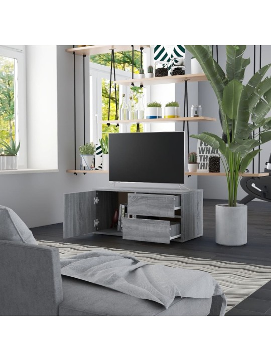 TV skříňka šedá sonoma 80 x 34 x 36 cm kompozitní dřevo