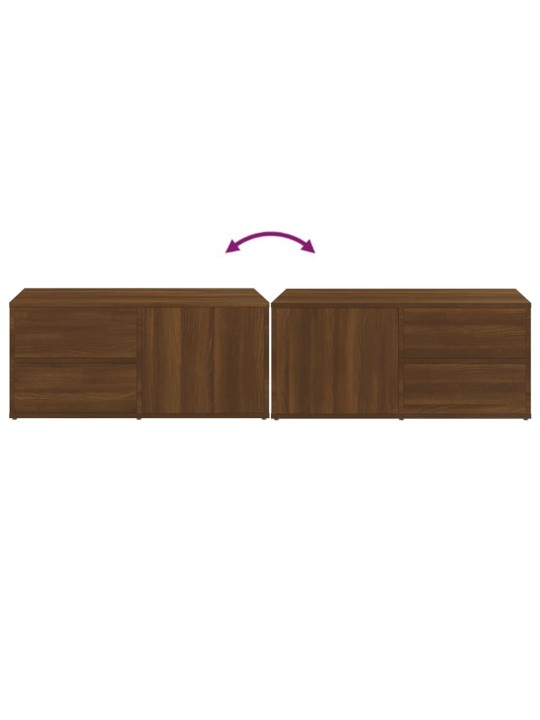 TV skříňka hnědý dub 80 x 34 x 36 cm kompozitní dřevo
