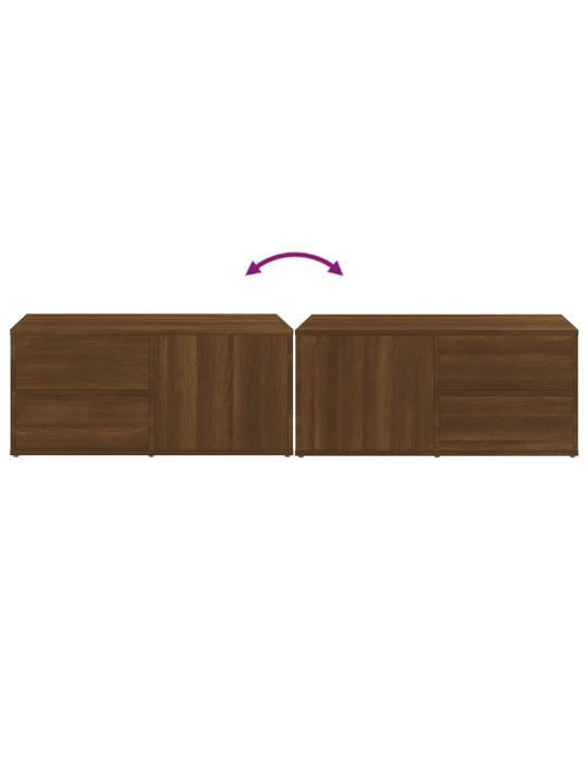 TV skříňka hnědý dub 80 x 34 x 36 cm kompozitní dřevo
