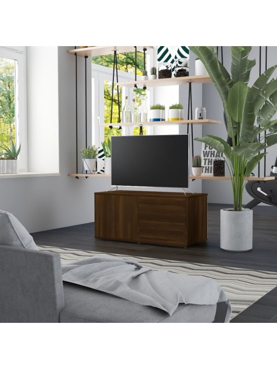 TV skříňka hnědý dub 80 x 34 x 36 cm kompozitní dřevo