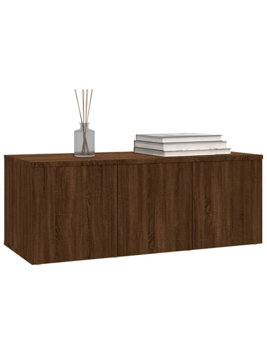 TV skříňka hnědý dub 80x34x30 cm kompozitní dřevo