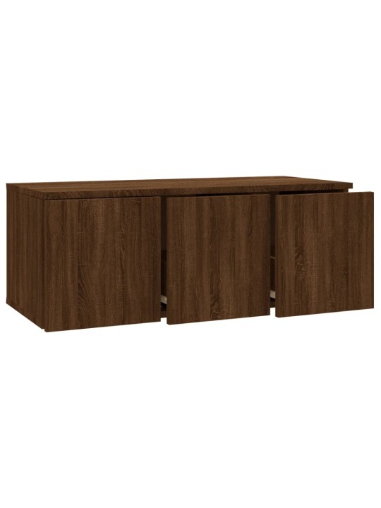 TV skříňka hnědý dub 80x34x30 cm kompozitní dřevo