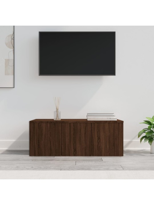 TV skříňka hnědý dub 80x34x30 cm kompozitní dřevo