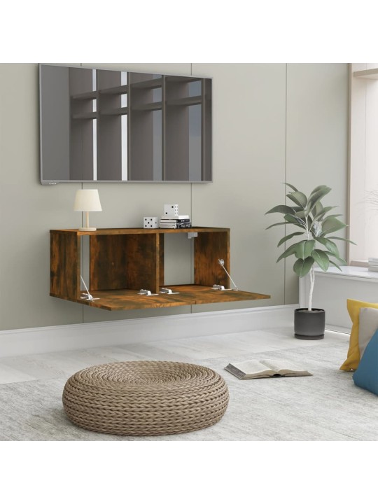 TV skříňka kouřový dub 80 x 30 x 30 cm kompozitní dřevo