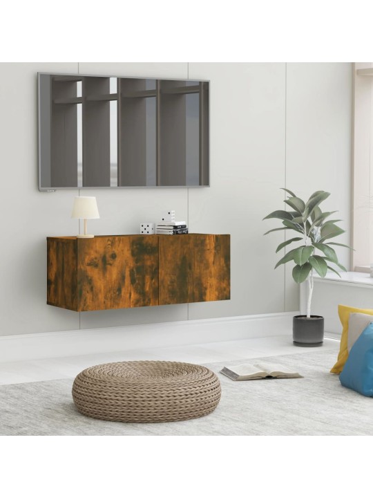 TV skříňka kouřový dub 80 x 30 x 30 cm kompozitní dřevo