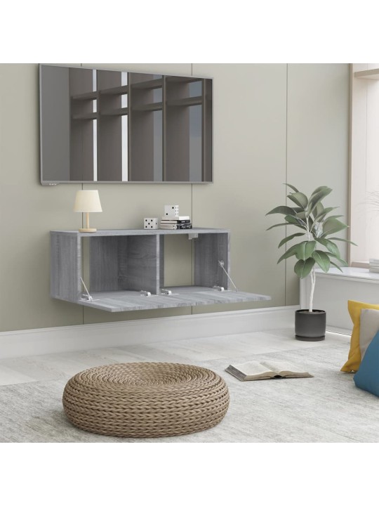 TV skříňka šedá sonoma 80 x 30 x 30 cm kompozitní dřevo