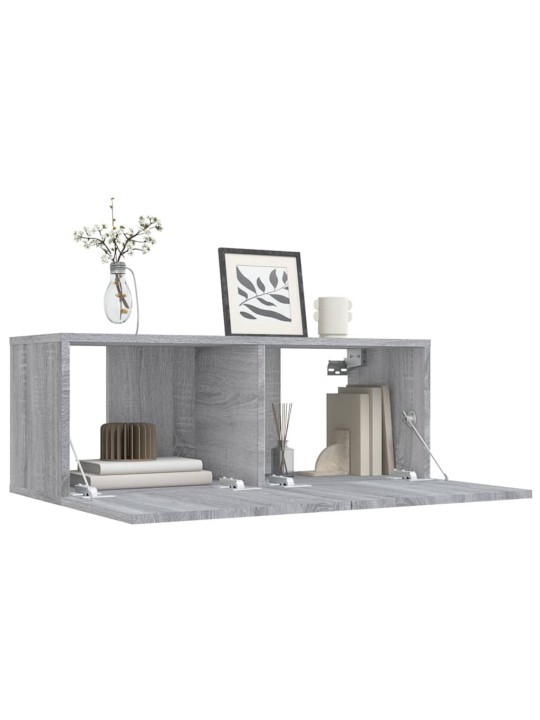 TV skříňka šedá sonoma 80 x 30 x 30 cm kompozitní dřevo