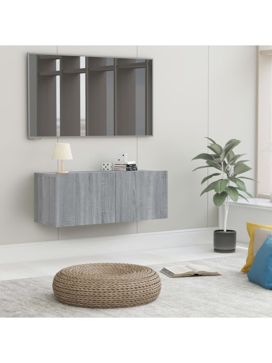 TV skříňka šedá sonoma 80 x 30 x 30 cm kompozitní dřevo