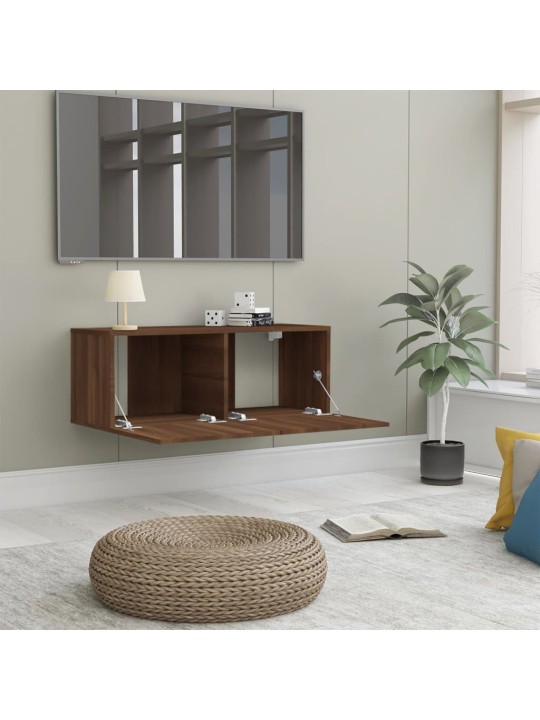 TV skříňka hnědý dub 80 x 30 x 30 cm kompozitní dřevo