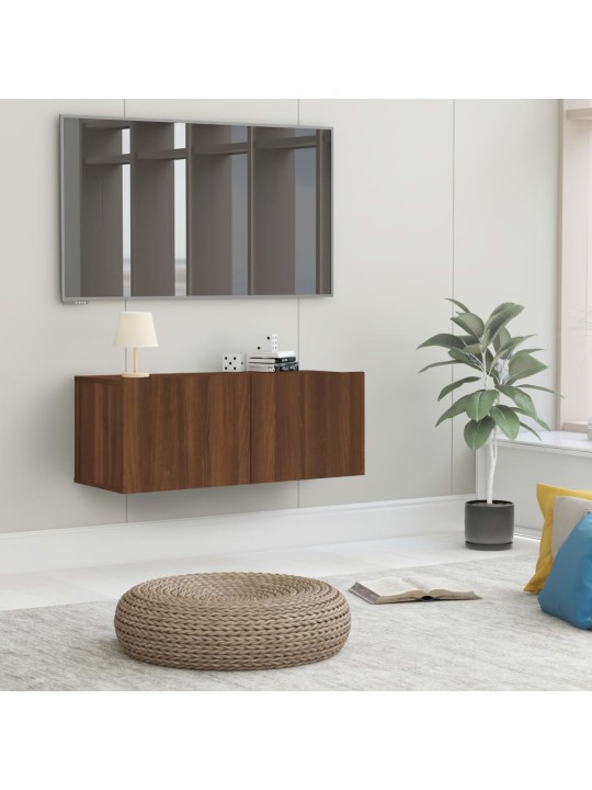TV skříňka hnědý dub 80 x 30 x 30 cm kompozitní dřevo