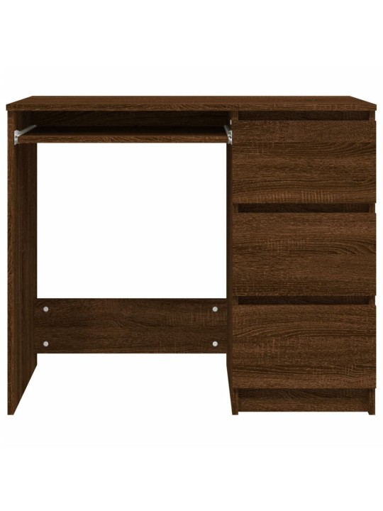 Psací stůl hnědý dub 90 x 45 x 76 cm kompozitní dřevo