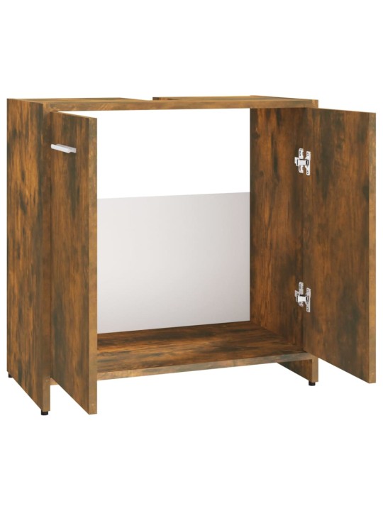 Koupelnová skříňka kouřový dub 60x33x60 cm kompozitní dřevo