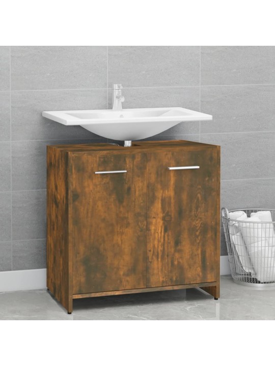 Koupelnová skříňka kouřový dub 60x33x60 cm kompozitní dřevo
