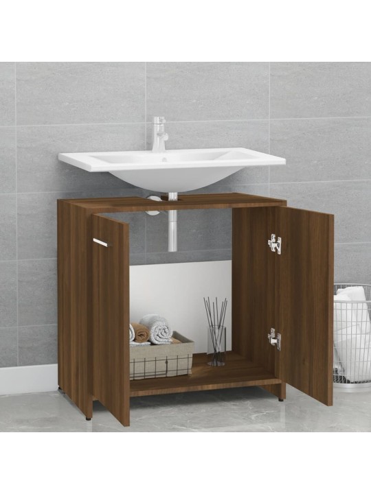 Koupelnová skříňka hnědý dub 60 x 33 x 60 cm kompozitní dřevo