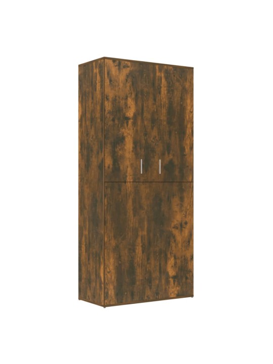 Botník kouřový dub 80 x 39 x 178 cm kompozitní dřevo