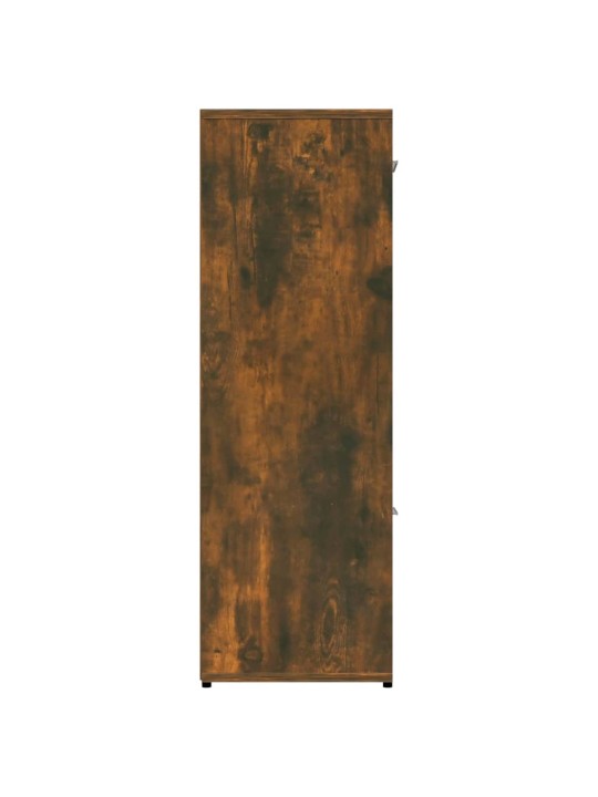 Knihovna kouřový dub 90 x 30 x 90 cm kompozitní dřevo