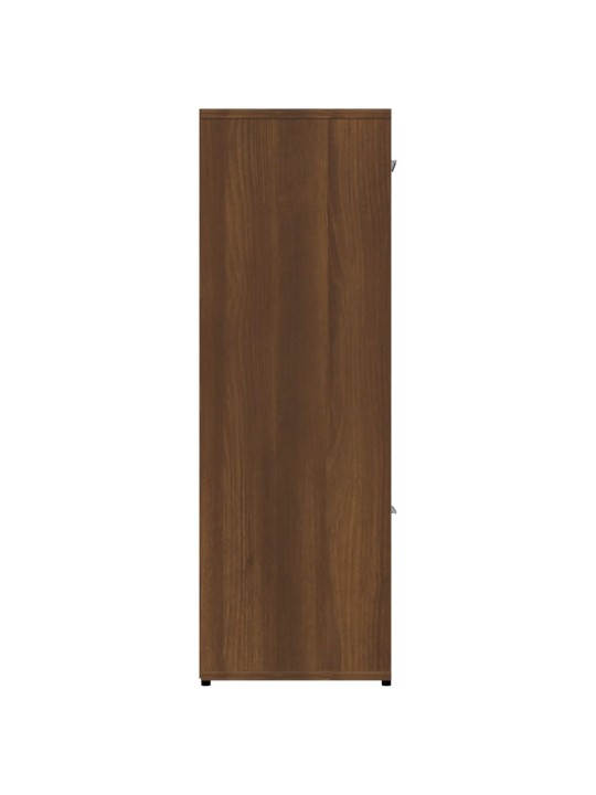Knihovna hnědý dub 90 x 30 x 90 cm kompozitní dřevo
