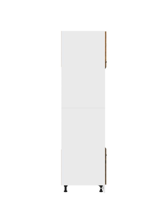 Skříňka na mikrovlnku kouřový dub 60x57x207 cm kompozitní dřevo